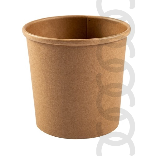 Round Cups Brown 12OZ