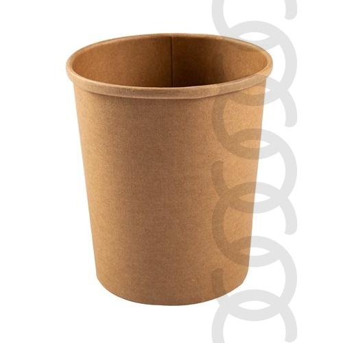 Round Cups Brown 26OZ