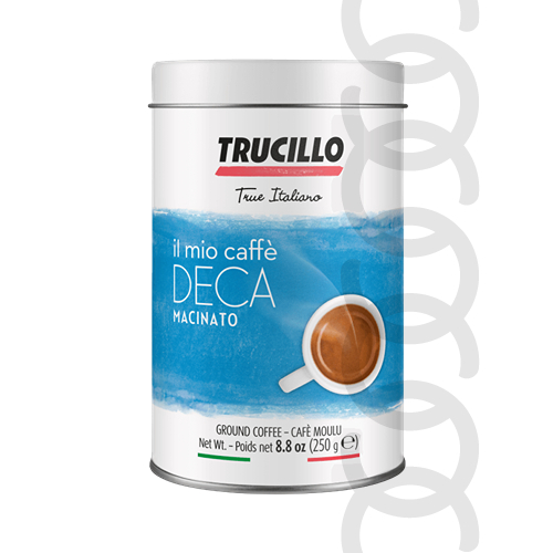 [BEV00343] Trucillo IL Mio Caffe Decaf Ground Coffee Tin